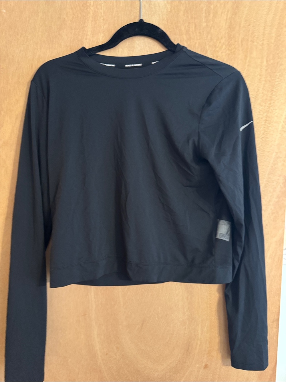 Nike Black Long-Sleeve Crewtop See through back